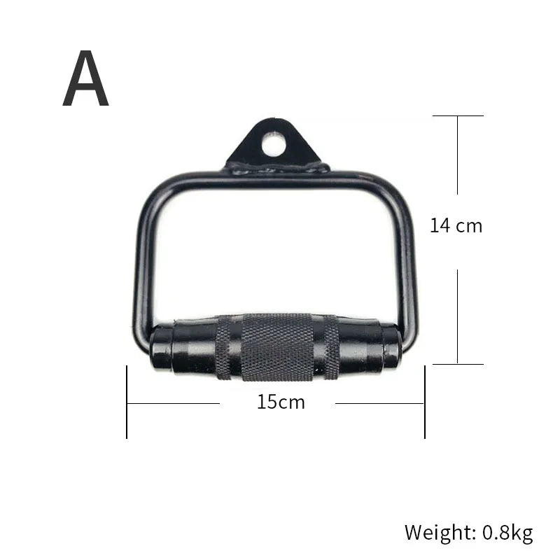 Gym Home Sollid Lat Pull Down Bar,T-bar V-bar, Pulley Cable Machine Attachment, Biceps Triceps Blaster Power Training Equipment