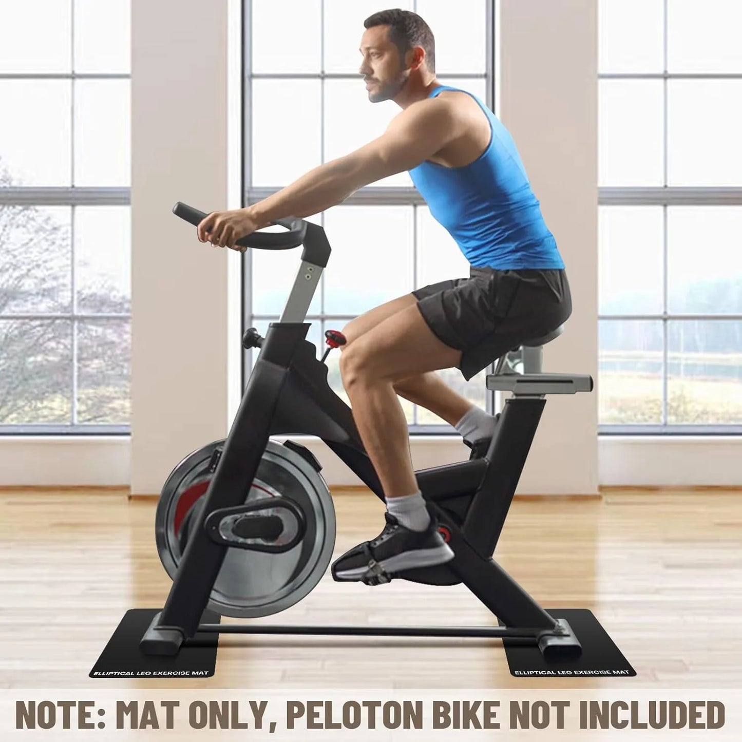 Durable Anti-Slip Fitness Equipment Mat Waterproof Scratch Resistant Floor Mat for Gym Machines