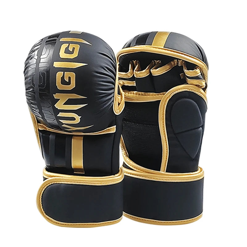 Iron Forge™ Combat Pro MMA Gloves | Half Finger Training Gloves