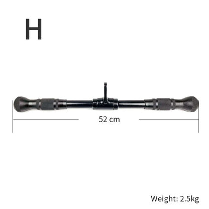 Gym Home Sollid Lat Pull Down Bar，T-bar V-bar， Pulley Cable Machine Attachment， Biceps Triceps Blaster Power Training Equipment