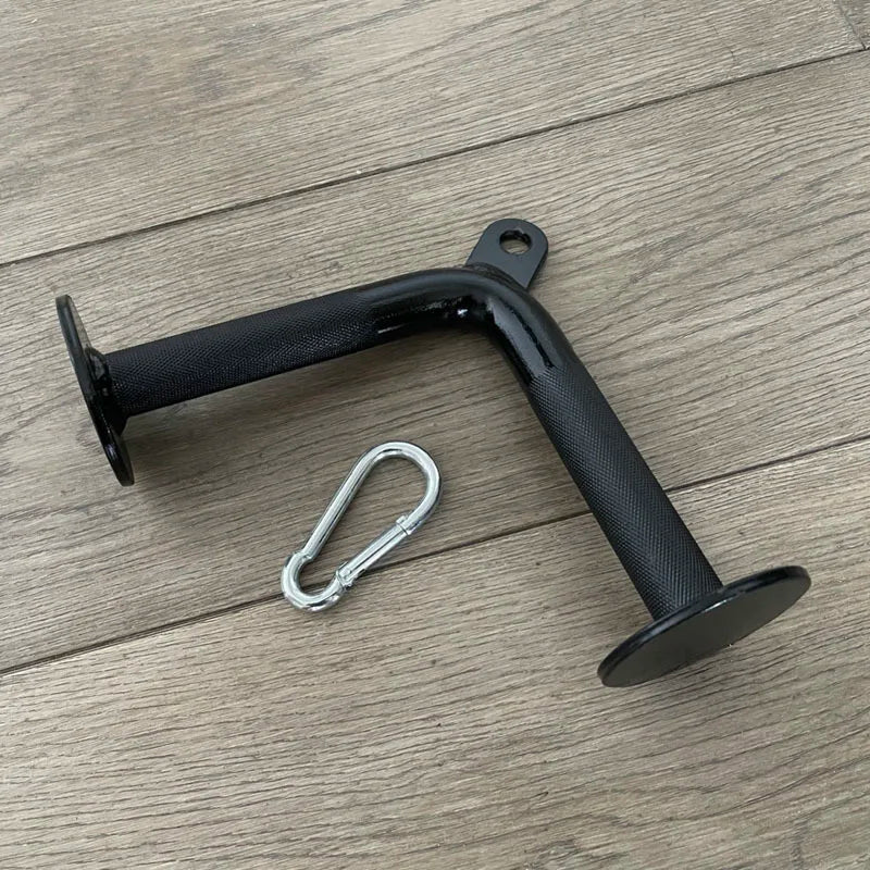Gym Home Sollid Lat Pull Down Bar，T-bar V-bar， Pulley Cable Machine Attachment， Biceps Triceps Blaster Power Training Equipment