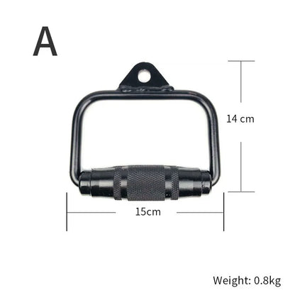 Gym Home Sollid Lat Pull Down Bar，T-bar V-bar， Pulley Cable Machine Attachment， Biceps Triceps Blaster Power Training Equipment