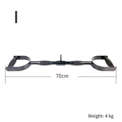 Gym Home Sollid Lat Pull Down Bar，T-bar V-bar， Pulley Cable Machine Attachment， Biceps Triceps Blaster Power Training Equipment
