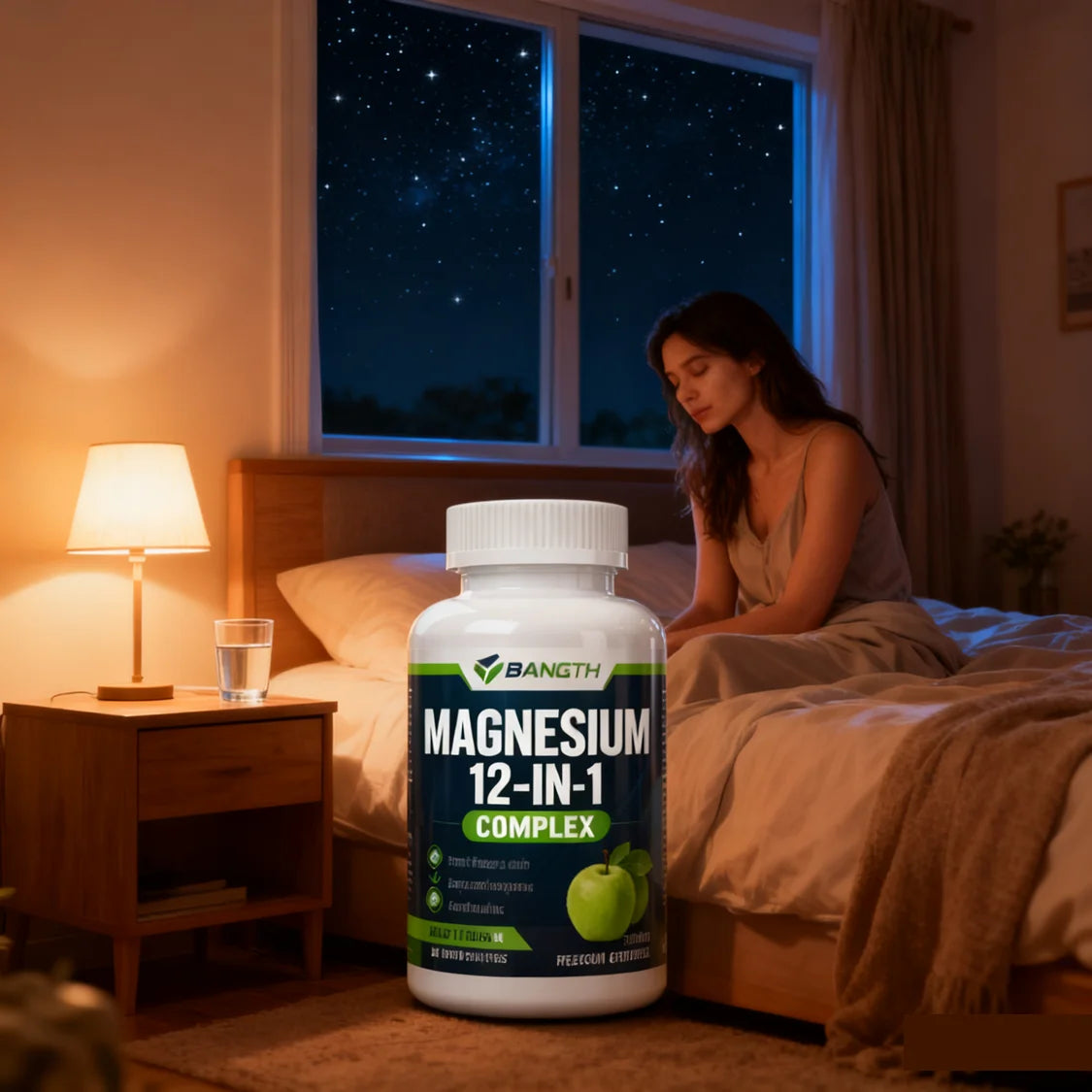 Magnesium Glycinate Capsules 700mg 12-in-1 Complex Bone Joint Support 120 Count
