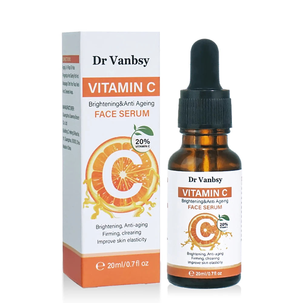 Vitamin C Serum with Hyaluronic Acid and Centella Asiatica for Face Brightening Moisturizing Anti-Aging