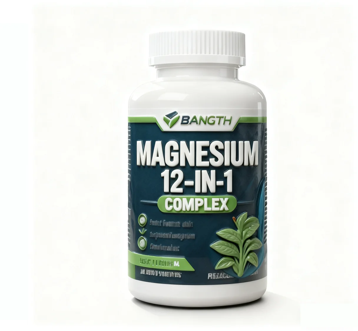 Magnesium Glycinate Capsules 700mg 12-in-1 Complex Bone Joint Support 120 Count