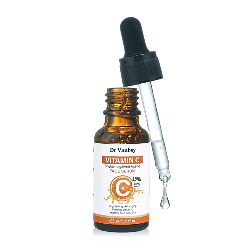 Vitamin C Serum with Hyaluronic Acid and Centella Asiatica for Face Brightening Moisturizing Anti-Aging