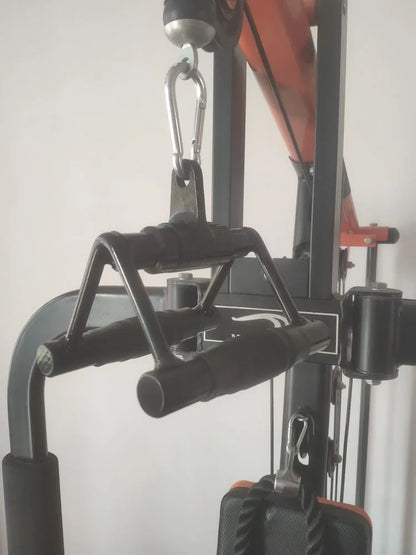 Gym Home Sollid Lat Pull Down Bar，T-bar V-bar， Pulley Cable Machine Attachment， Biceps Triceps Blaster Power Training Equipment