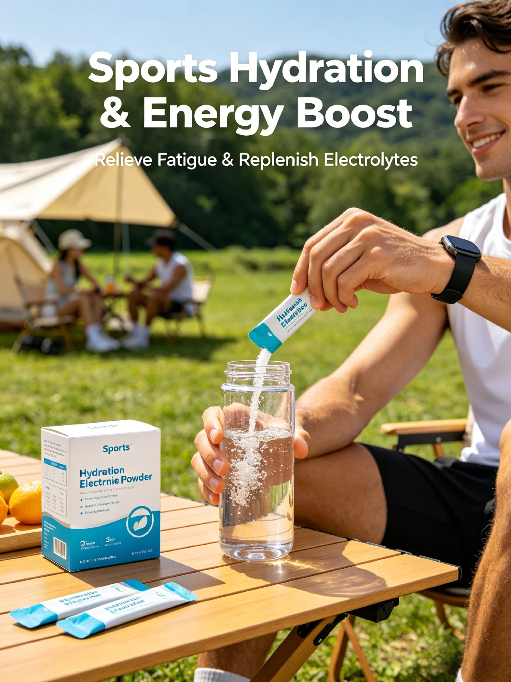 Zero Sugar Electrolyte Mix Drink Powder Energy Management 12 Months Shelf Life