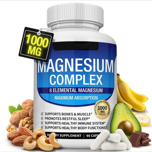 Magnesium Glycinate Capsules 90 Count Sleep Immune Bone Support