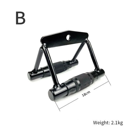 Gym Home Sollid Lat Pull Down Bar，T-bar V-bar， Pulley Cable Machine Attachment， Biceps Triceps Blaster Power Training Equipment