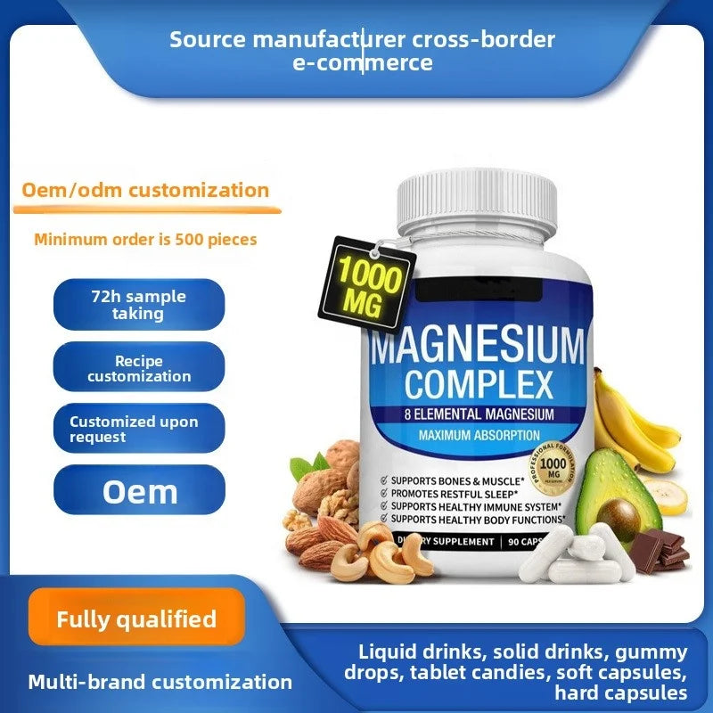 Magnesium Glycinate Capsules 90 Count Sleep Immune Bone Support