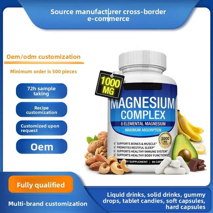 Magnesium Glycinate Capsules 90 Count Sleep Immune Bone Support