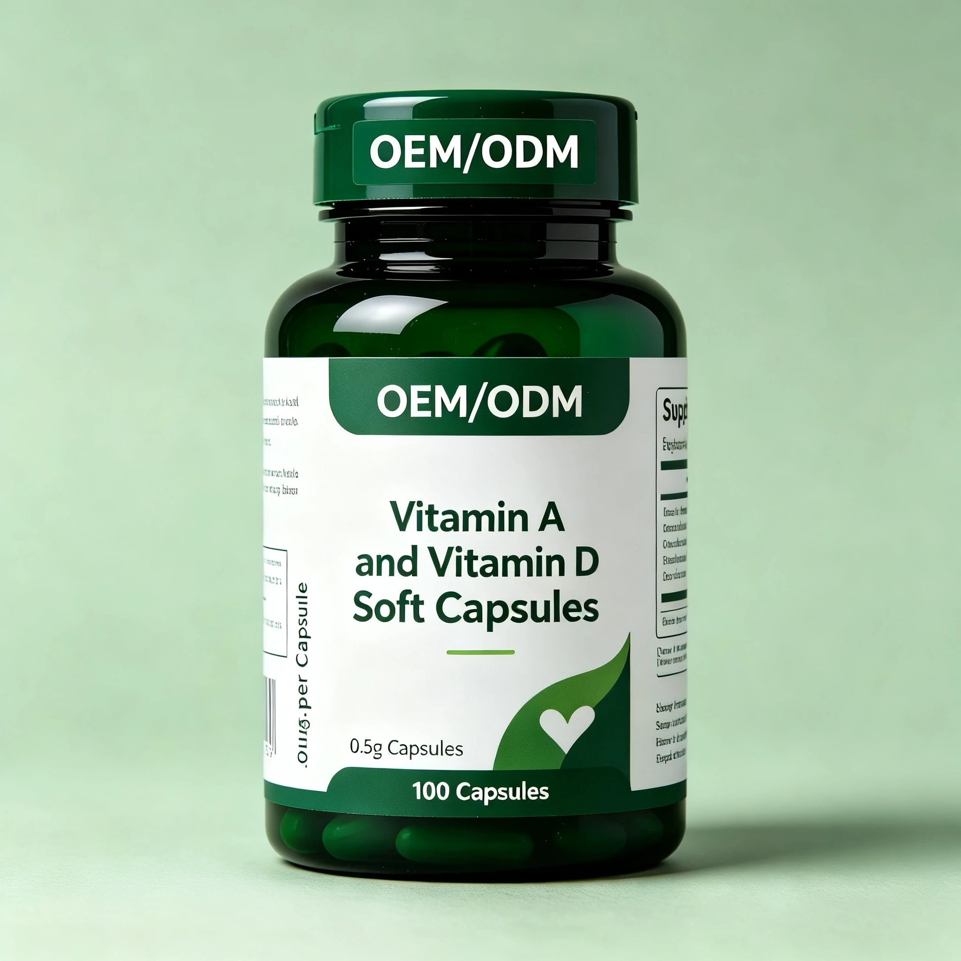 Vitamin A and D Softgels Daily Wellness Supplement 24-Month Shelf Life