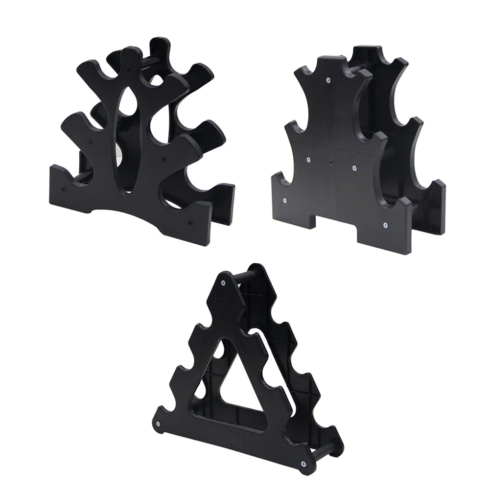 6 Slots Dumbbell Bracket Home Gym Dumbbell Display Rack Weight Storage Organizer 3 Tiers Dumbbell Holder Stand Fitness Equipment