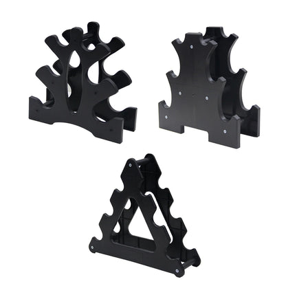 6 Slots Dumbbell Bracket Home Gym Dumbbell Display Rack Weight Storage Organizer 3 Tiers Dumbbell Holder Stand Fitness Equipment
