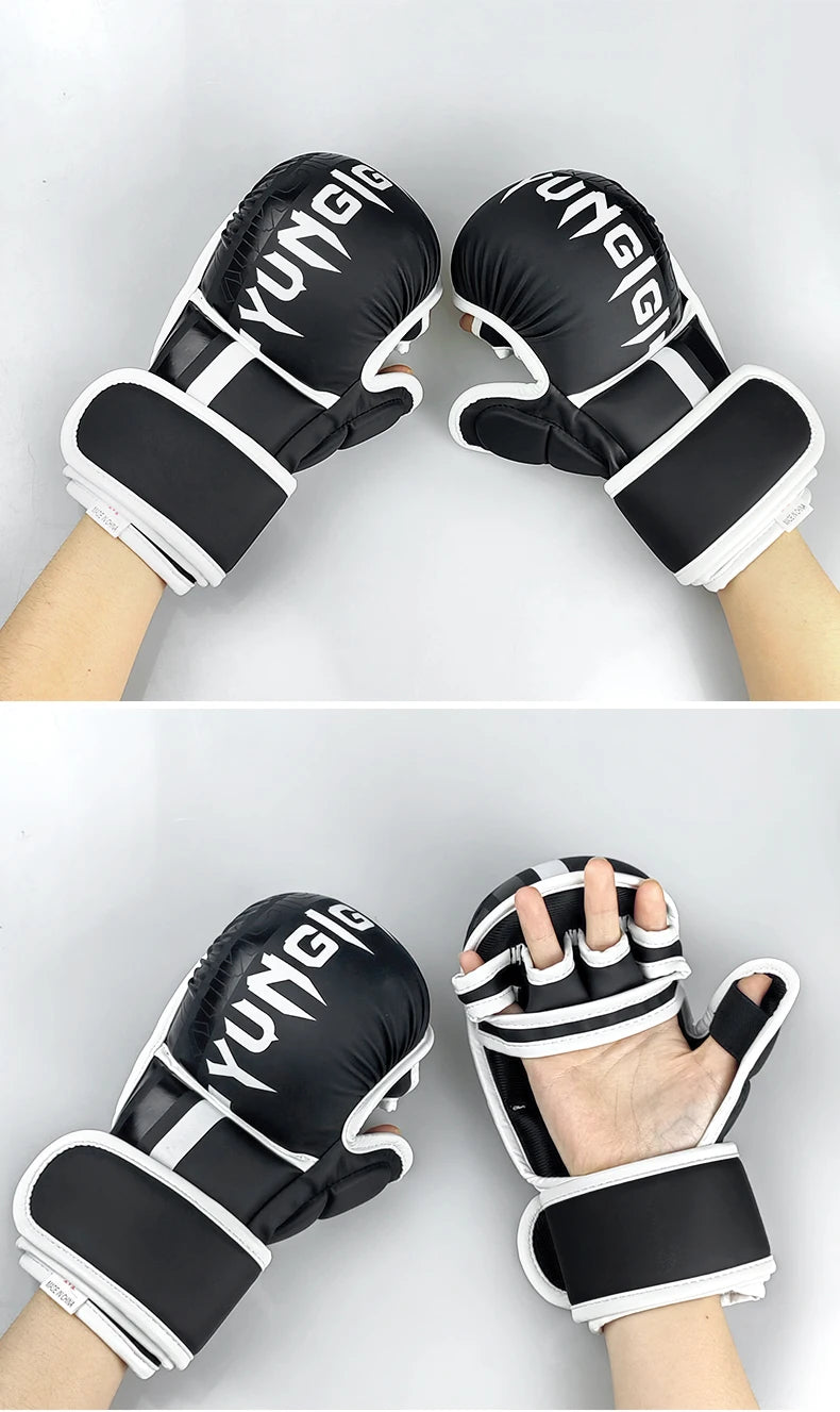 Iron Forge™ Combat Pro MMA Gloves | Half Finger Training Gloves