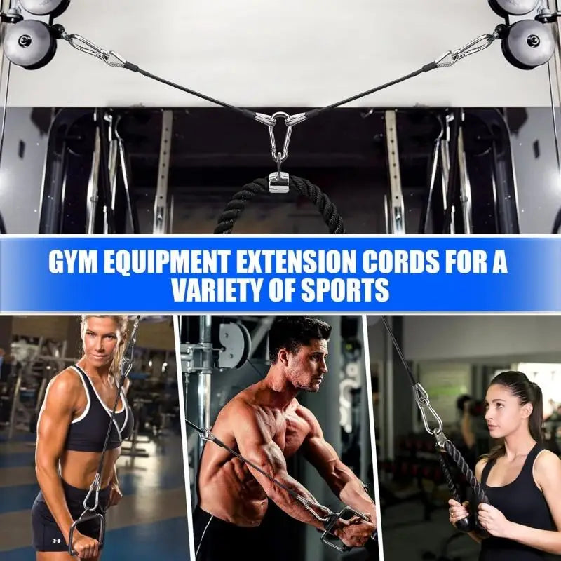 1-6Pcs 25cm Gym Cable Extension Compatible with Bowflex Home Gym Accessories for LAT/Tricep Pull Down and Leg Extensions Machine