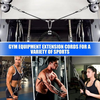 1-6Pcs 25cm Gym Cable Extension Compatible with Bowflex Home Gym Accessories for LAT/Tricep Pull Down and Leg Extensions Machine