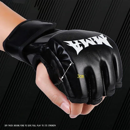 Iron Forge™ Combat Pro MMA Gloves | Half Finger Training Gloves