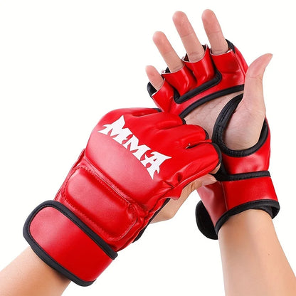 Iron Forge™ Combat Pro MMA Gloves | Half Finger Training Gloves