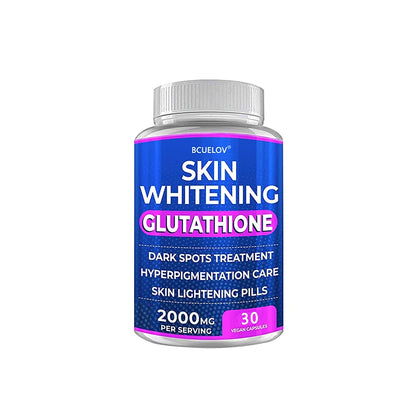 Turmeric Bearberry Vitamin Glutathione Skin Whitening Pills - 2000 mg - Offsets free radicals and reduces oxidative stress