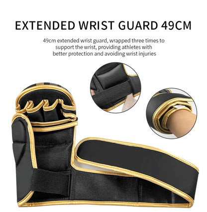 Iron Forge™ Combat Pro MMA Gloves | Half Finger Training Gloves