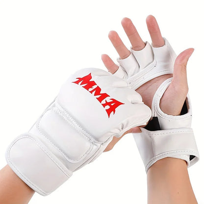 Iron Forge™ Combat Pro MMA Gloves | Half Finger Training Gloves