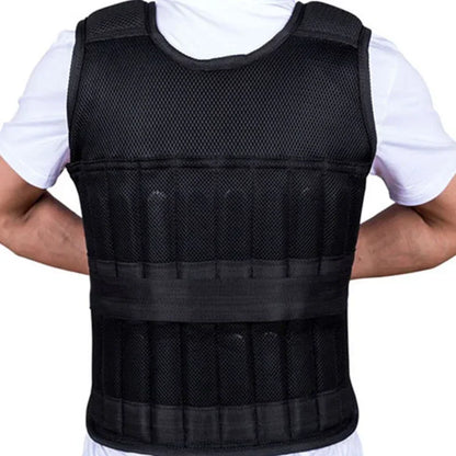 New Training Jacket Gym Fitness Equipment 15/35KG Adjustable Loading Weight Vest Boxing Running Workout Waistcoat Sand Clothing