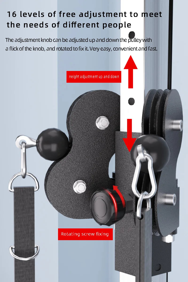 Home Gym Equipment Multi-Function Wall-Mounted Fly Machine High Pulley Lat Pulldown Machine Muscle Shaping Pulley System Pulley