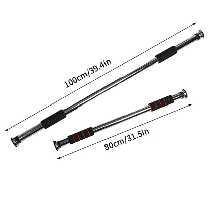 Telescopic Doorway Pull Up Bar Non-Slip Chin-Up Fitness Equipment Adjustable Home Gym Strength Training Heavy Duty For Men Women
