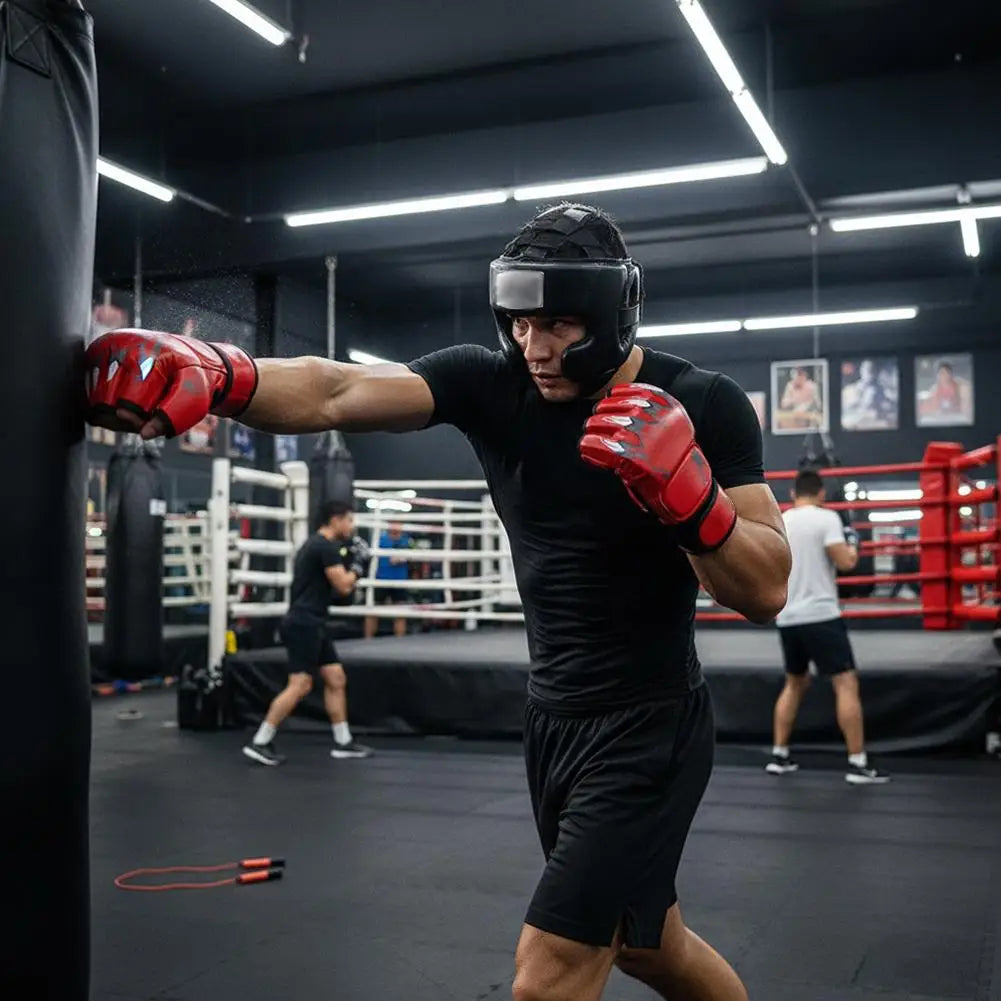 Iron Forge™ Elite Pro Boxing Gloves | Premium PU Leather Training Gloves