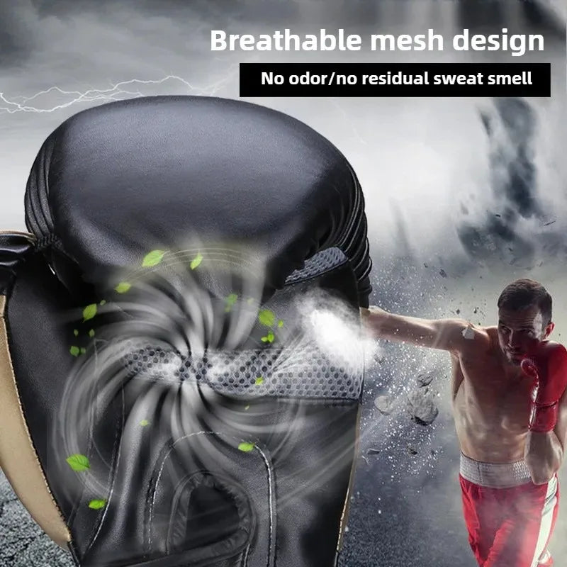Iron Forge™ Elite Pro Boxing Gloves | Premium PU Leather Training Gloves