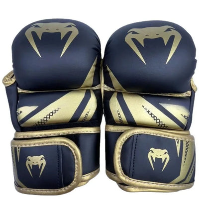 Iron Forge™ Tactical MMA Gloves | Leather Half Finger Training Gloves