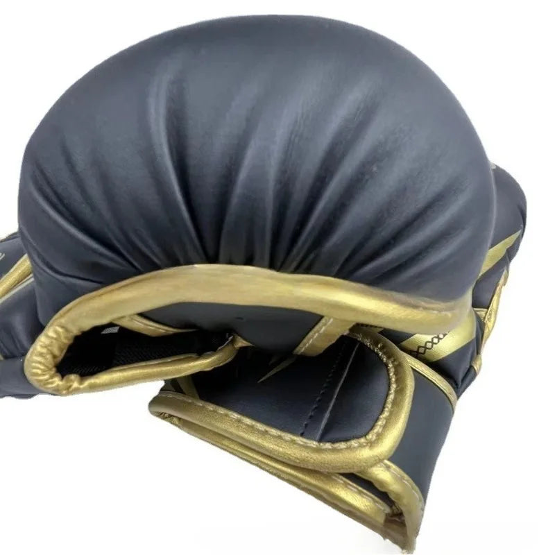 Iron Forge™ Tactical MMA Gloves | Leather Half Finger Training Gloves