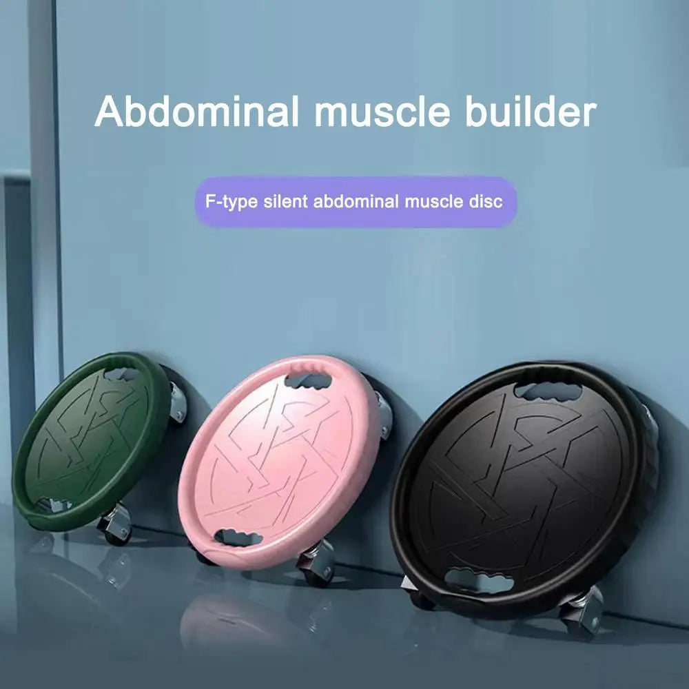 Exercise Wheels Noiseless Workout Abdominal Wheels with Handle150kg Bearing Load Sport Equipment for Gym Strength Training Tool