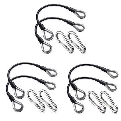 1-6Pcs 25cm Gym Cable Extension Compatible with Bowflex Home Gym Accessories for LAT/Tricep Pull Down and Leg Extensions Machine