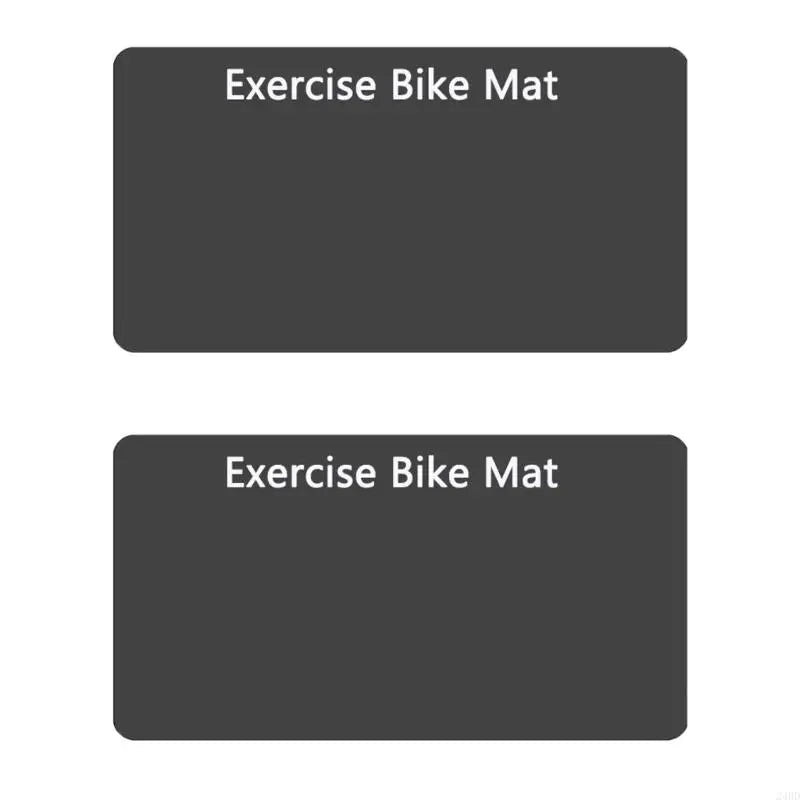 2Pcs Thick Gym Equipment Mat Floor Protector Exercise Bike Trainer Mat Nonslip Elliptically Treadmill Pad Easy to Use 24BD