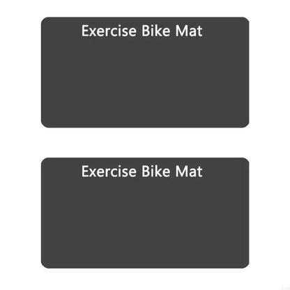2Pcs Thick Gym Equipment Mat Floor Protector Exercise Bike Trainer Mat Nonslip Elliptically Treadmill Pad Easy to Use 24BD