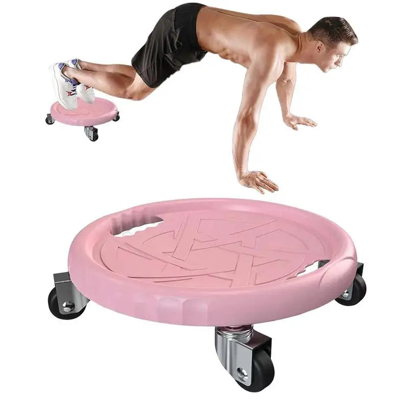 Exercise Wheels Noiseless Workout Abdominal Wheels with Handle150kg Bearing Load Sport Equipment for Gym Strength Training Tool