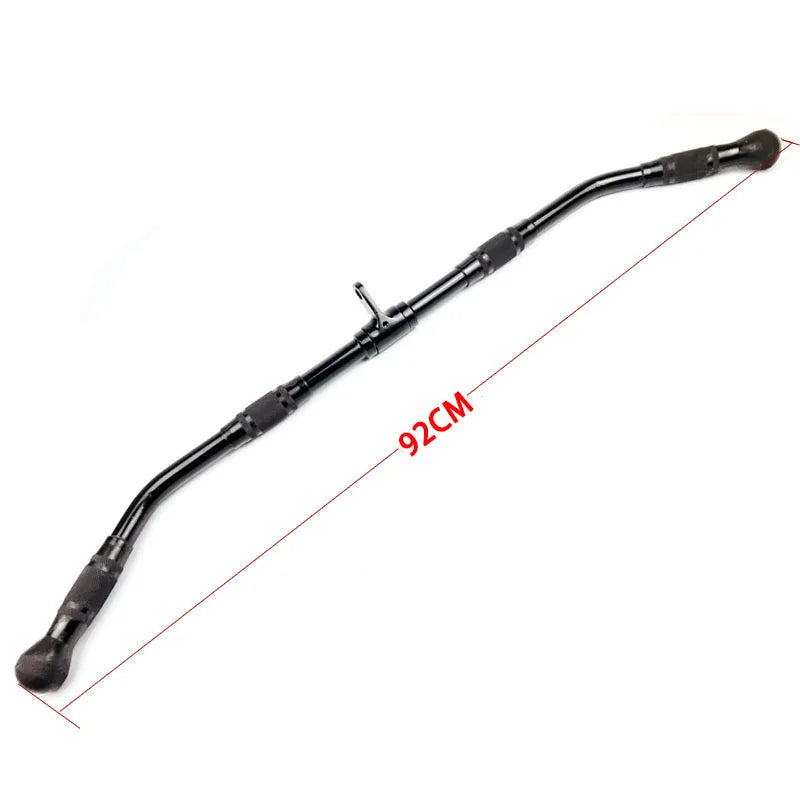 Gym Home Sollid Lat Pull Down Bar，T-bar V-bar， Pulley Cable Machine Attachment， Biceps Triceps Blaster Power Training Equipment