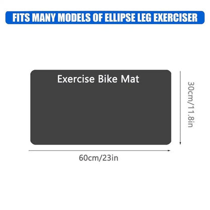 Bike Mat Elliptical Treadmill Mat 3mm Thick Gym Equipment Mat Set Of 2 Indoor Workout Bike Mat For Men Women Non-slip Fitness