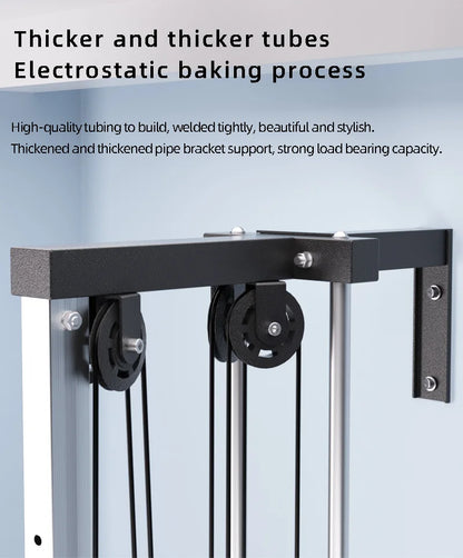 Home Gym Equipment Multi-Function Wall-Mounted Fly Machine High Pulley Lat Pulldown Machine Muscle Shaping Pulley System Pulley