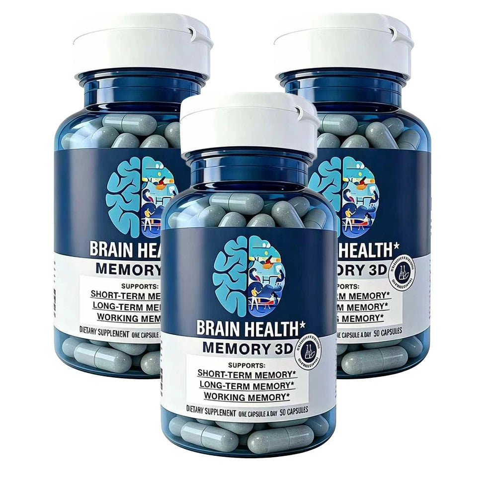 Brain Supplement for Memory and Focus - Nootropic Brain Booster for Adults & Seniors - Vitamins Capsules for Mental & Clarity