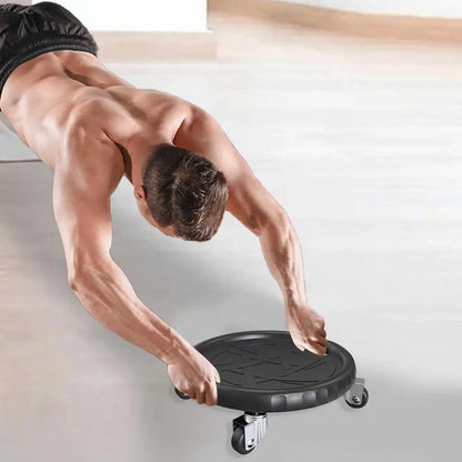 Exercise Wheels Noiseless Workout Abdominal Wheels with Handle150kg Bearing Load Sport Equipment for Gym Strength Training Tool