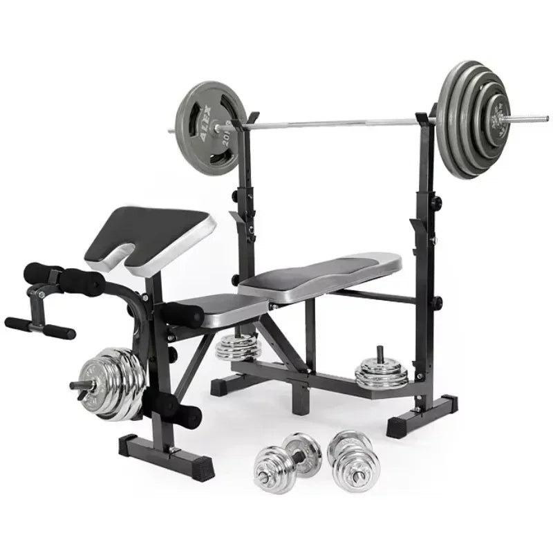 Newly Upgraded Heavy Steel Fitness Multifunctional Weightlifting Stool Home Fitness Gym Comprehensive Training