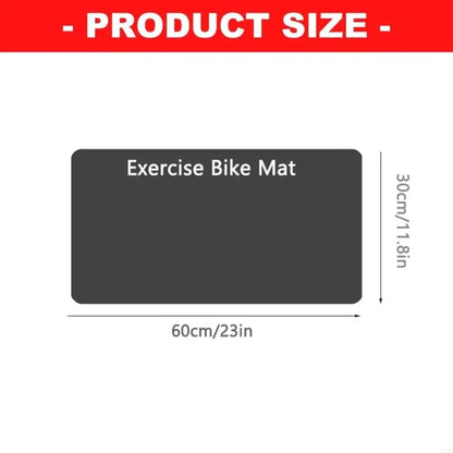 2Pcs Thick Gym Equipment Mat Floor Protector Exercise Bike Trainer Mat Nonslip Elliptically Treadmill Pad Easy to Use 24BD