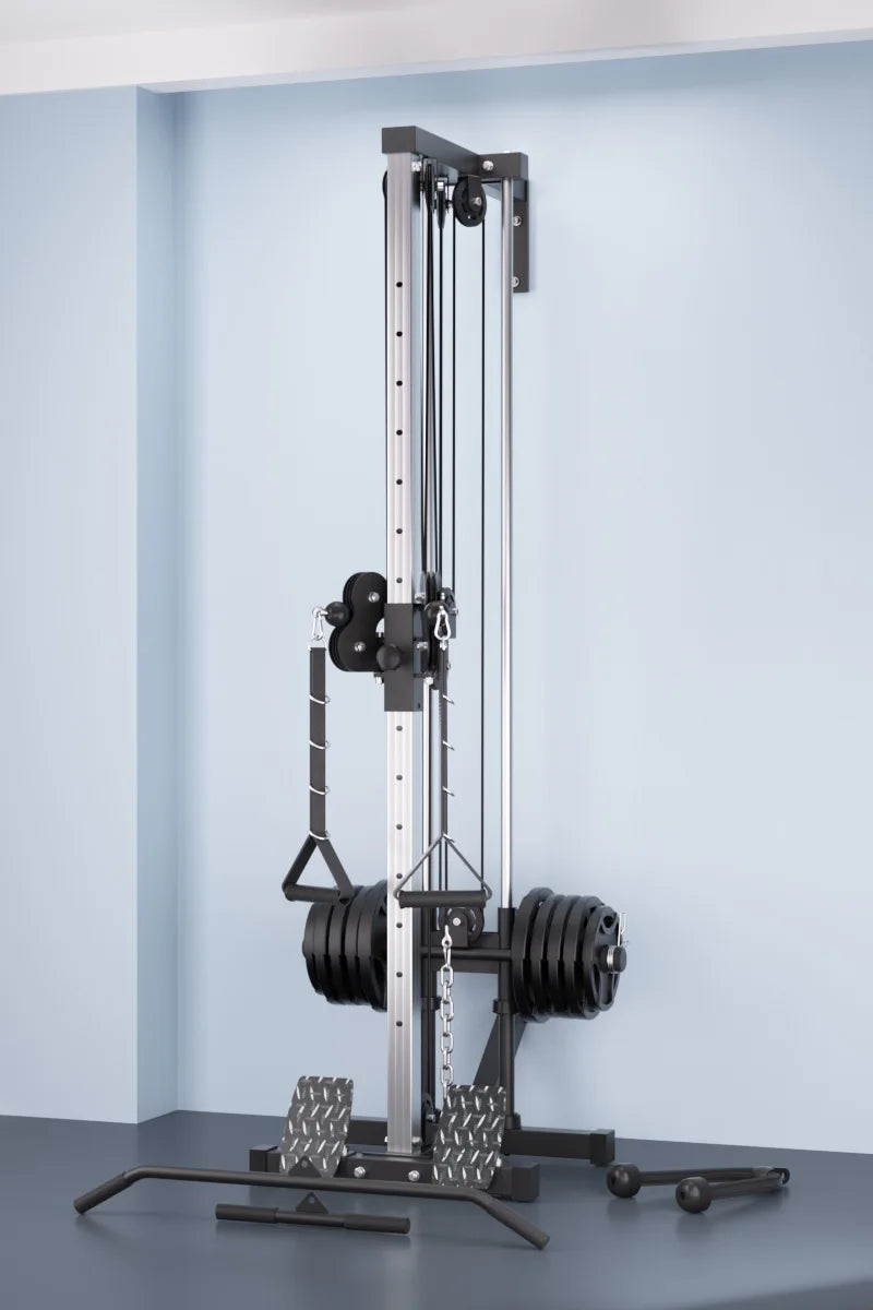 Home Gym Equipment Multi-Function Wall-Mounted Fly Machine High Pulley Lat Pulldown Machine Muscle Shaping Pulley System Pulley