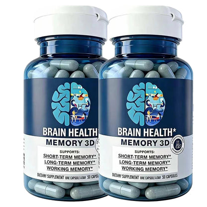 Brain Supplement for Memory and Focus - Nootropic Brain Booster for Adults & Seniors - Vitamins Capsules for Mental & Clarity