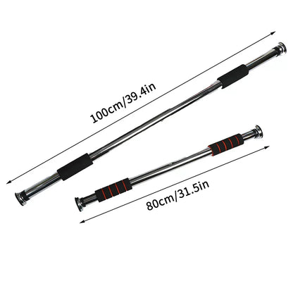 Telescopic Doorway Pull Up Bar Non-Slip Chin-Up Fitness Equipment Adjustable Home Gym Strength Training Heavy Duty For Men Women